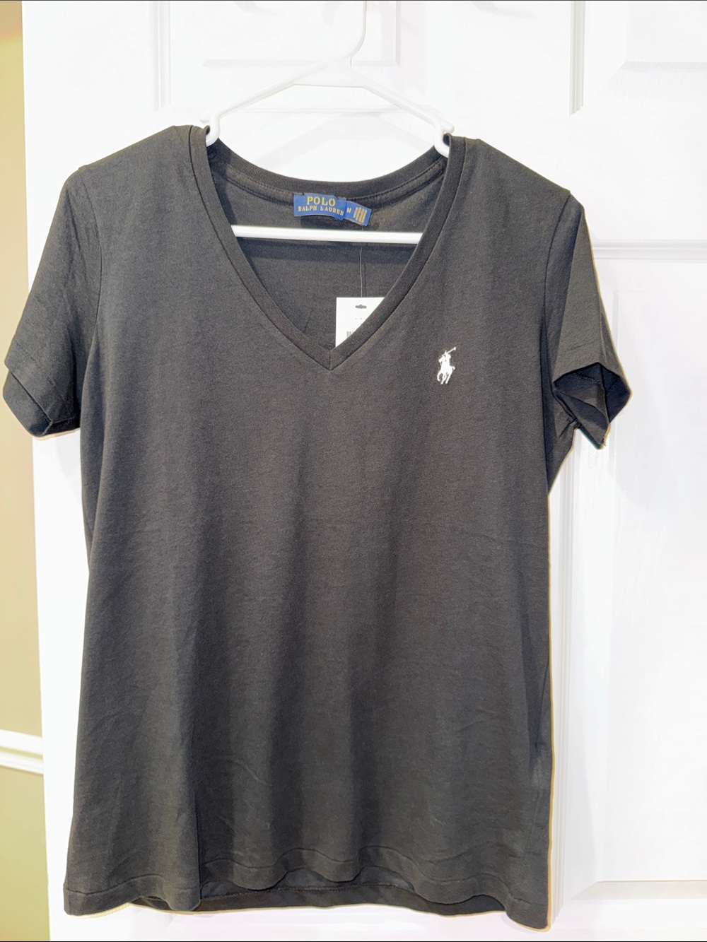 Polo by Ralph Lauren Black V-Neck Short Sleeve Tee